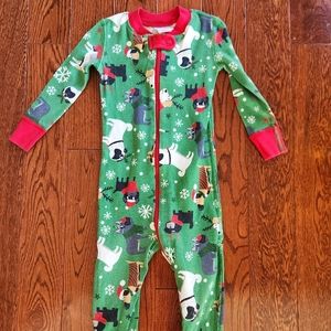 LN Hanna Anderson Christmas Dog Pajamas